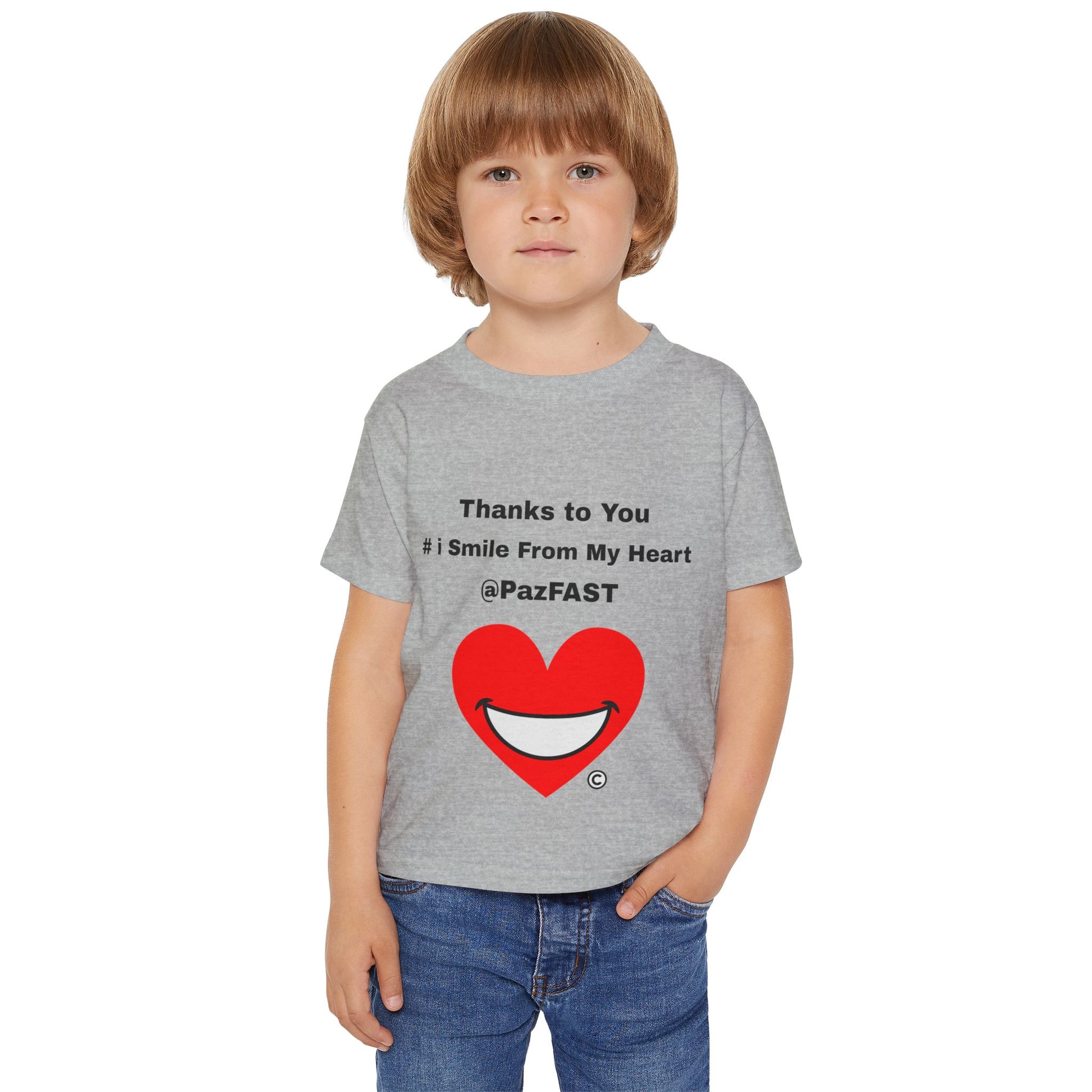 Heavy Cotton™ Toddler T-shirt | Extend Total *Kindness with "Paz FAST, The Love Solution" - The Love Solution