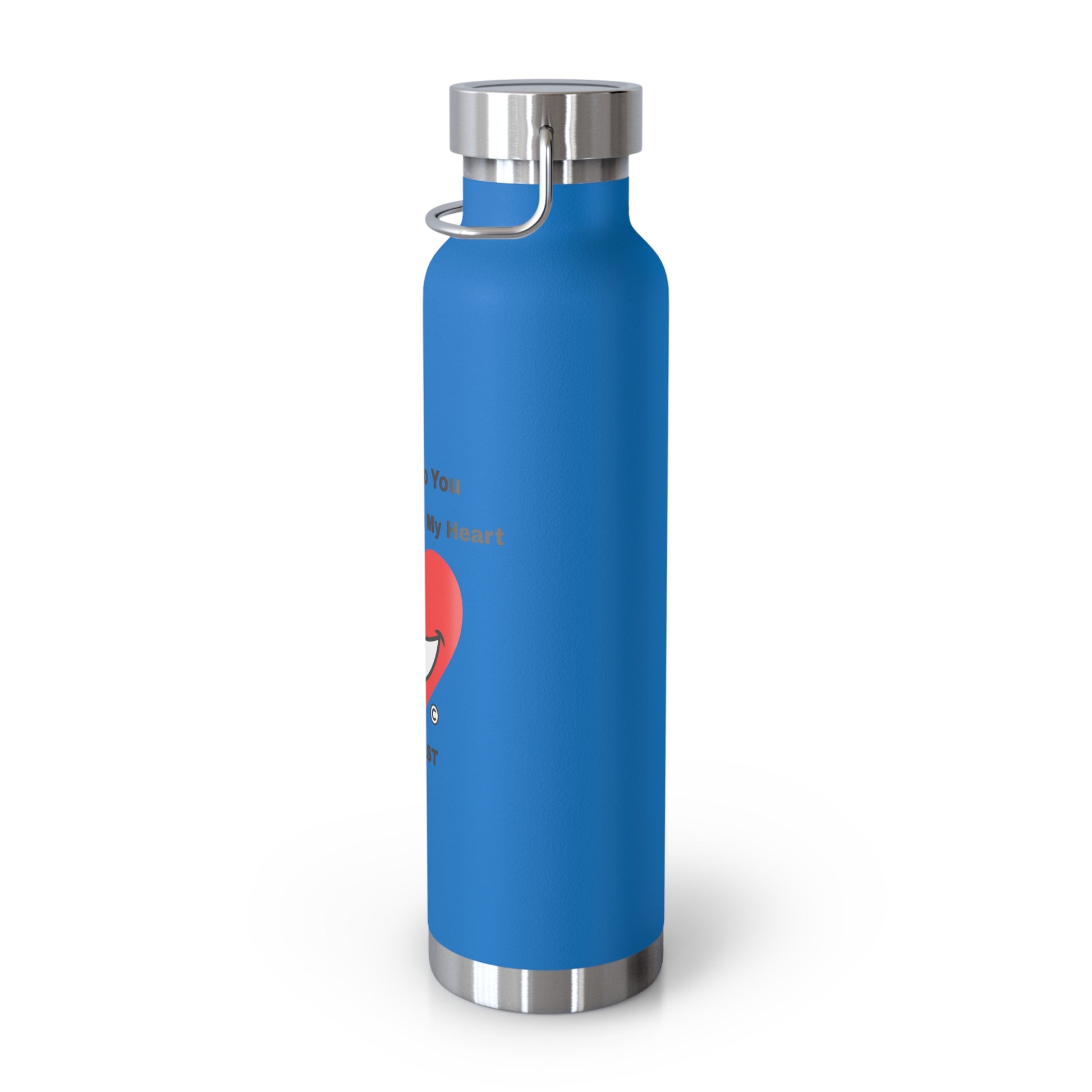 Enjoy and Extend Love with "I Smile From My Heart" and this Copper Vacuum Insulated Bottle, 22oz  | Extend Total *Kindness with "Paz FAST, The Love Solution" - The Love Solution