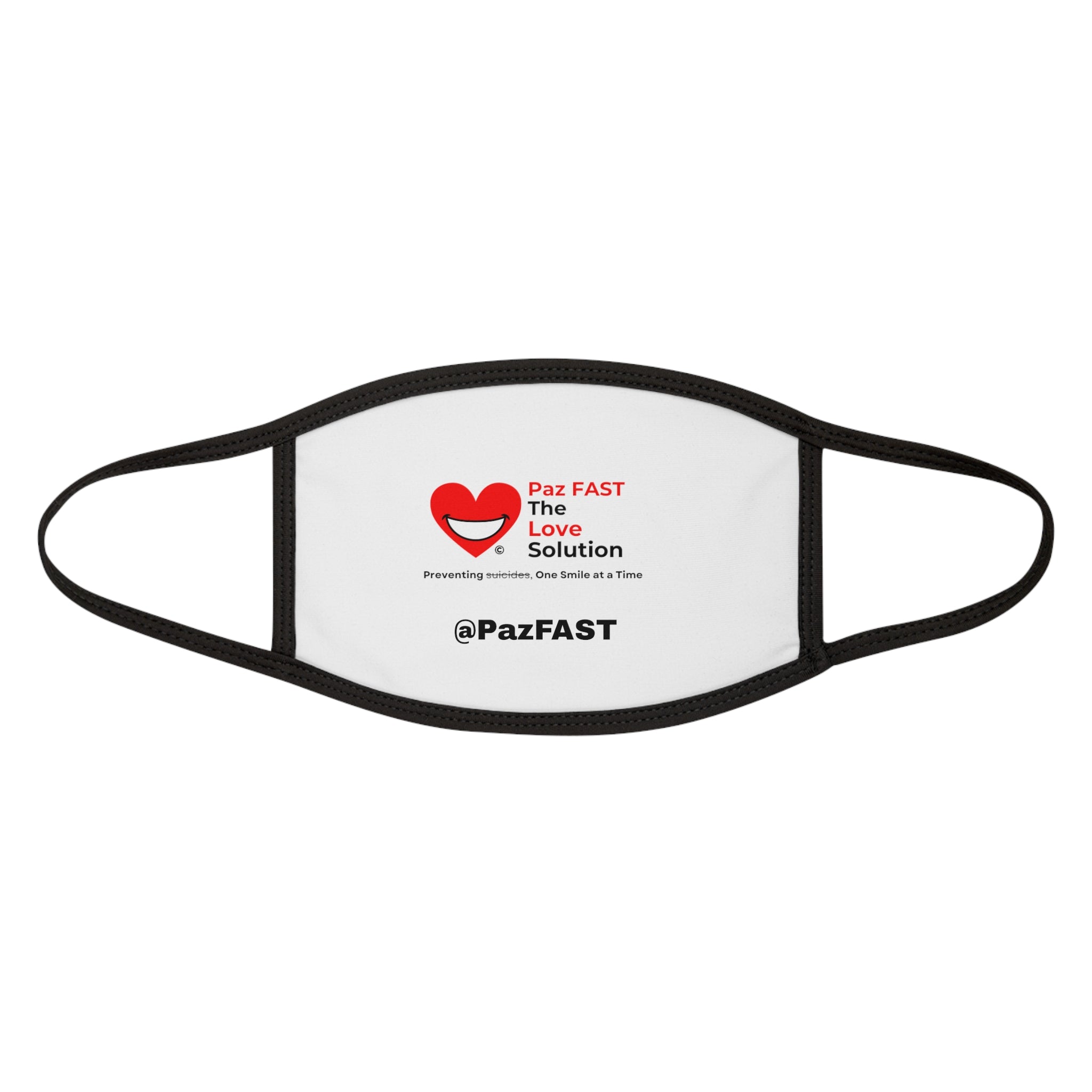 Mixed-Fabric Face Mask | Extend Total *Kindness with "Paz FAST, The Love Solution" - The Love Solution