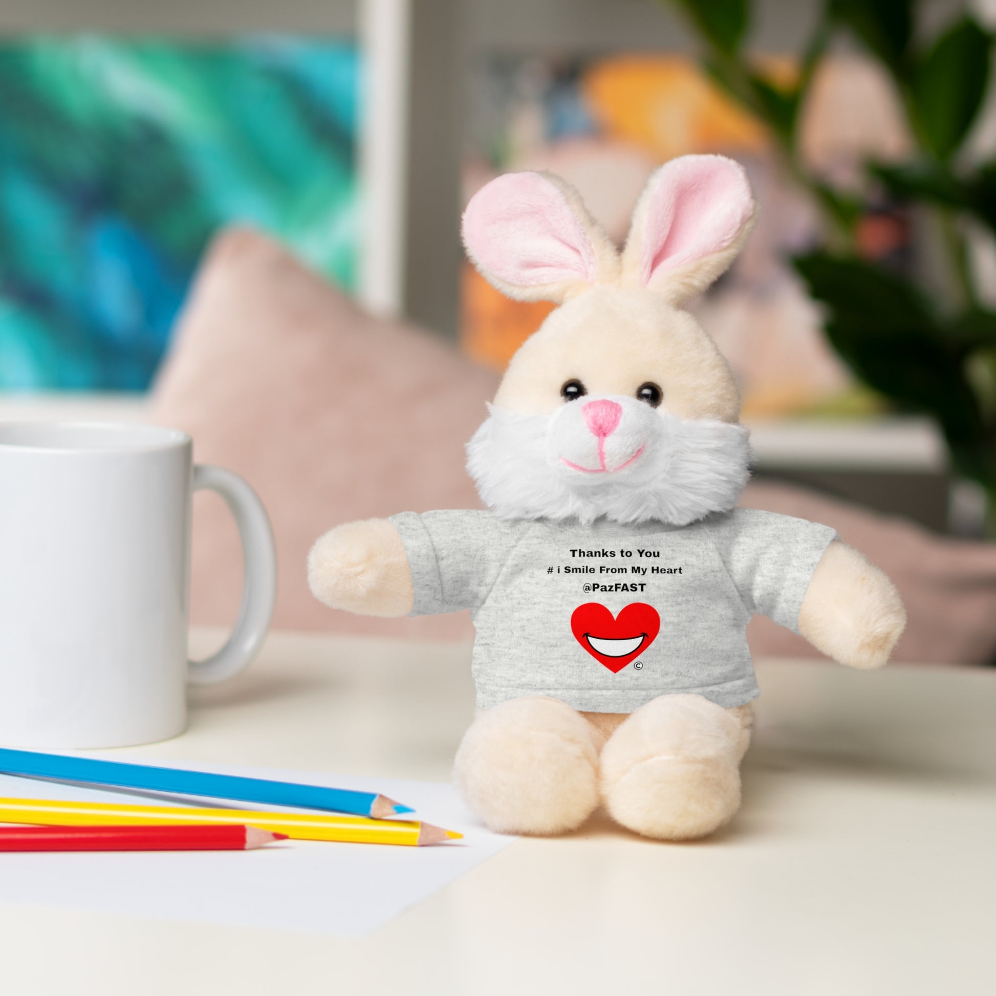 Stuffed Animals with Tee | Extend Total *Kindness with "Paz FAST, The Love Solution" - The Love Solution