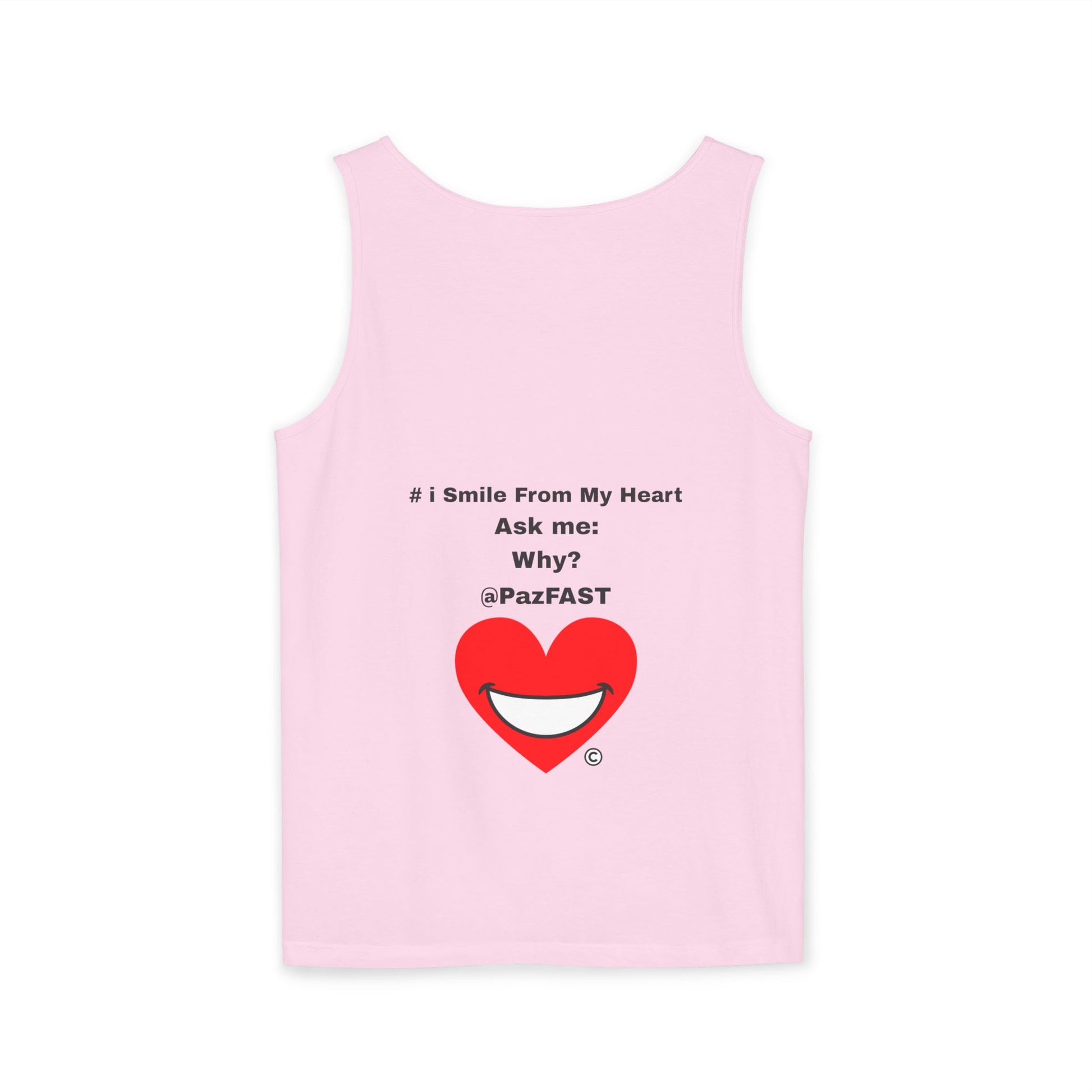 Unisex Garment-Dyed Tank Top | Extend Total *Kindness with "Paz FAST, The Love Solution" - The Love Solution