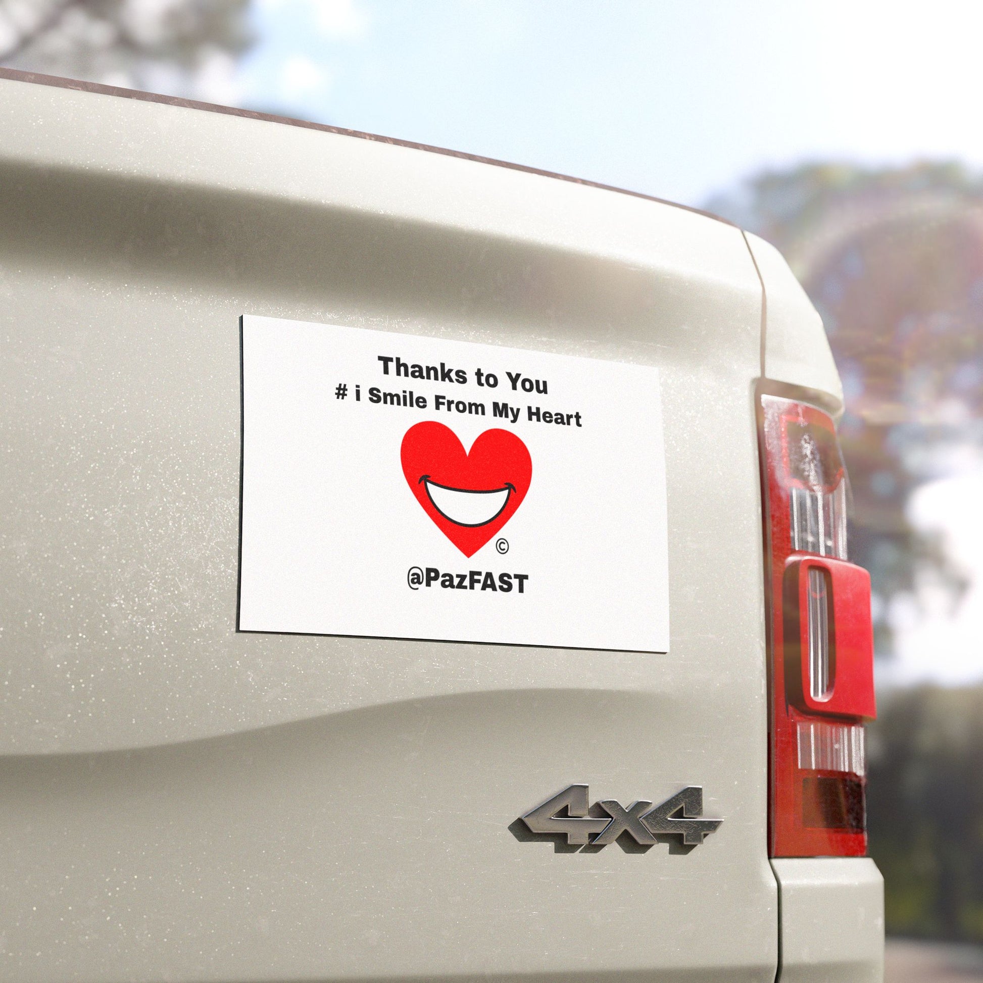 Car Magnets | Extend Total *Kindness with "Paz FAST, The Love Solution" - The Love Solution