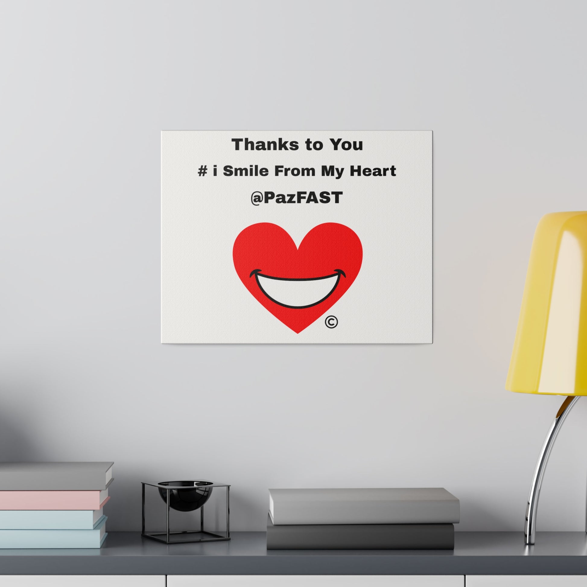 Matte Canvas, Stretched, 0.75" | Extend Total *Kindness with "Paz FAST, The Love Solution" - The Love Solution