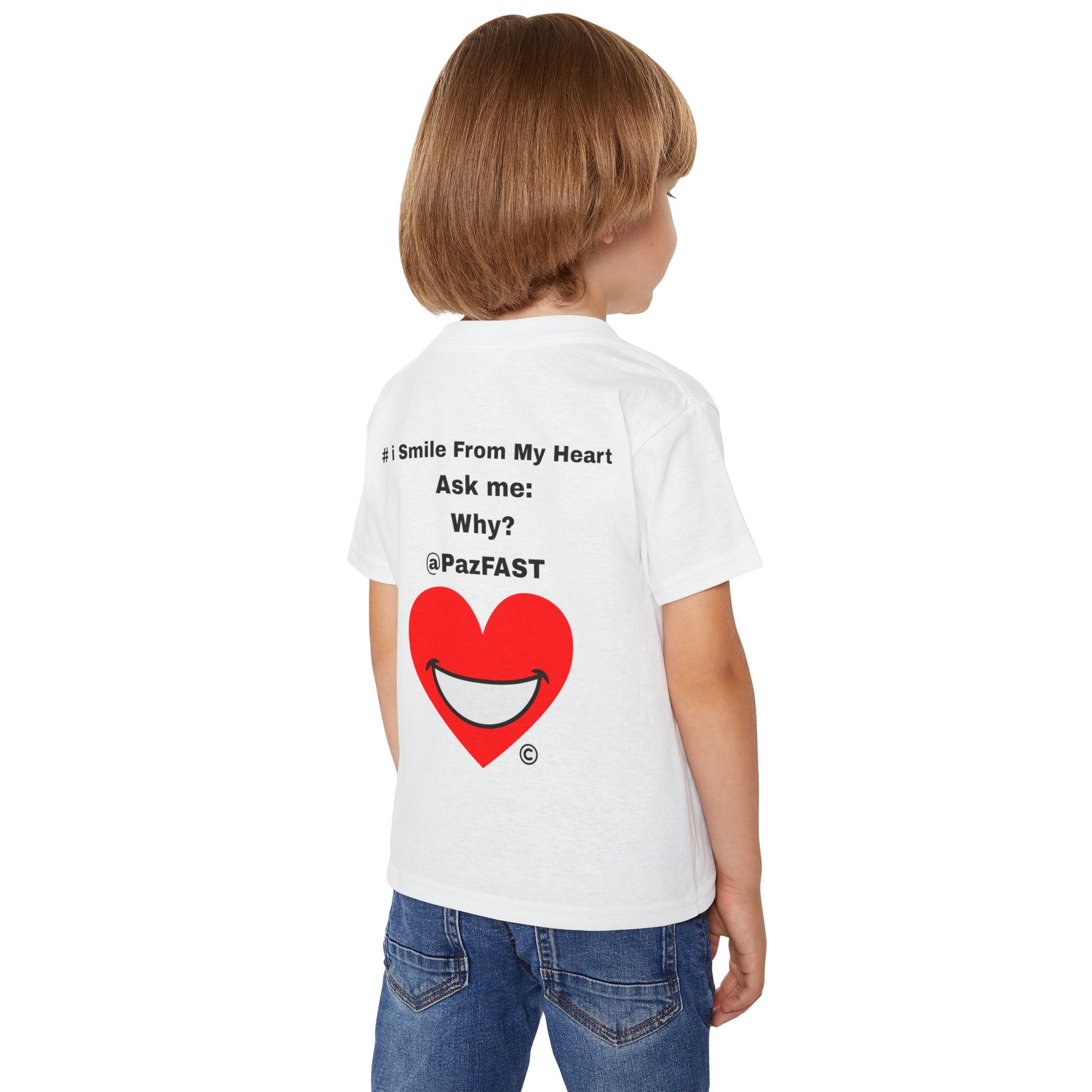 Heavy Cotton™ Toddler T-shirt | Extend Total *Kindness with "Paz FAST, The Love Solution" - The Love Solution