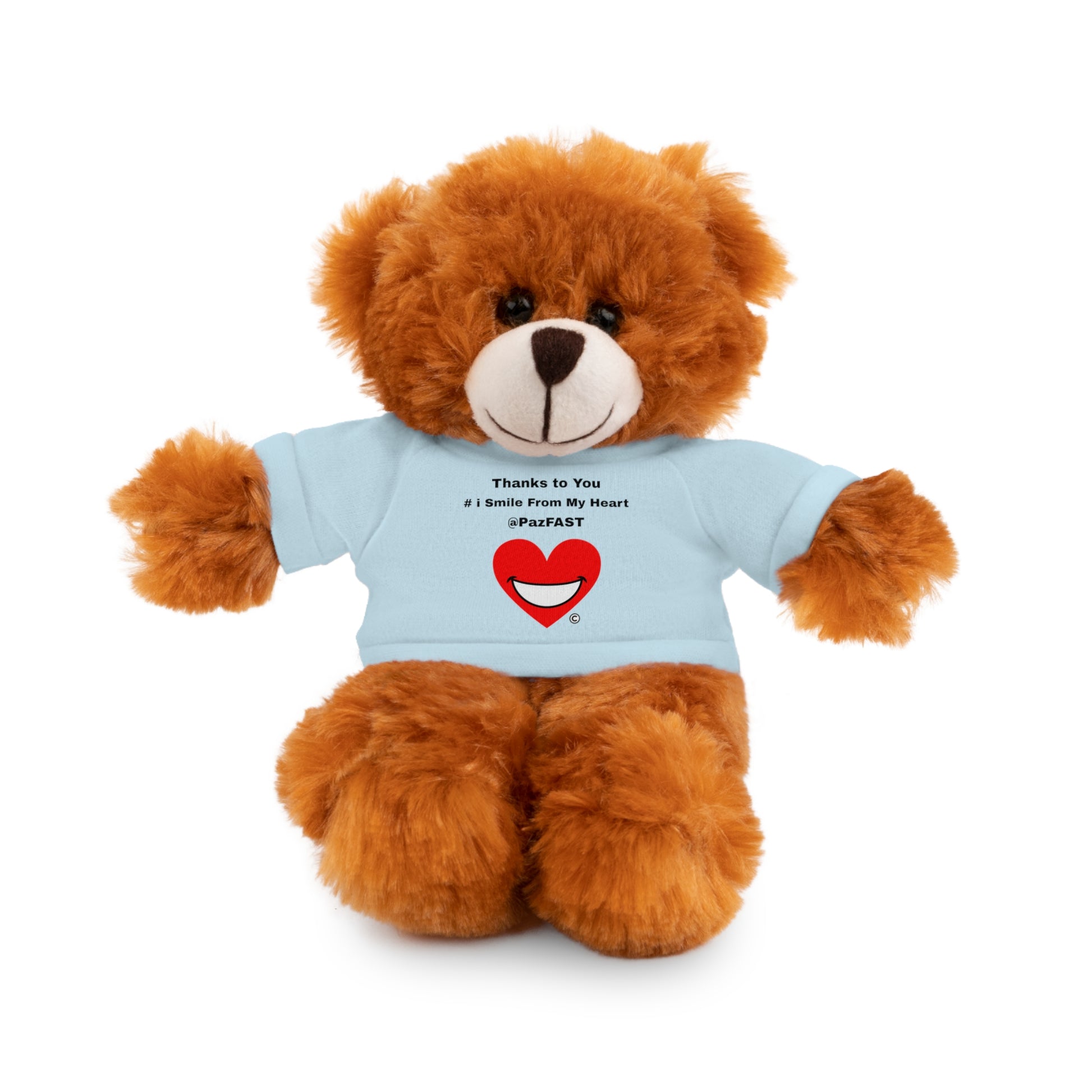 Stuffed Animals with Tee | Extend Total *Kindness with "Paz FAST, The Love Solution" - The Love Solution