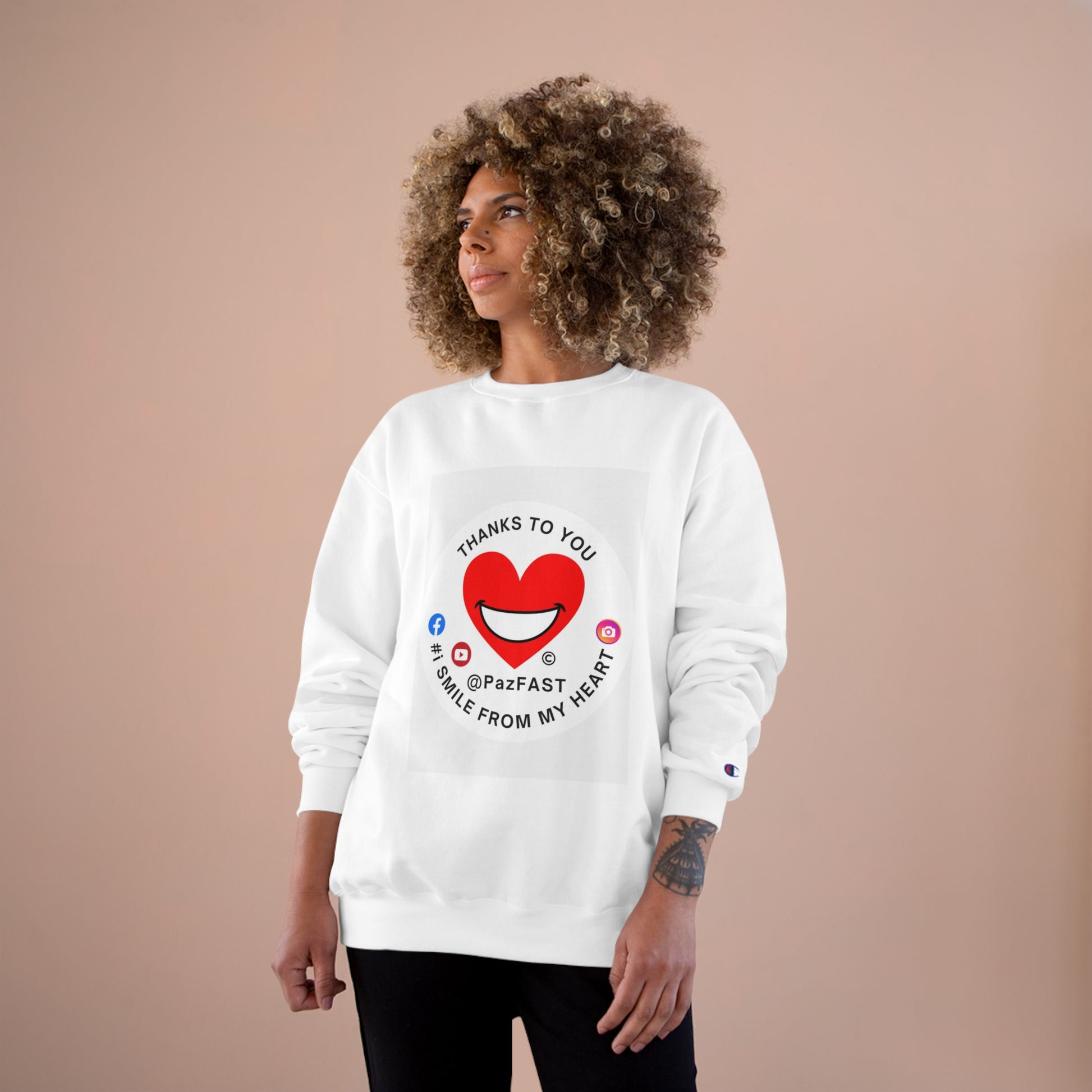 Champion Sweatshirt | Extend Total *Kindness with "Paz FAST, The Love Solution" - The Love Solution