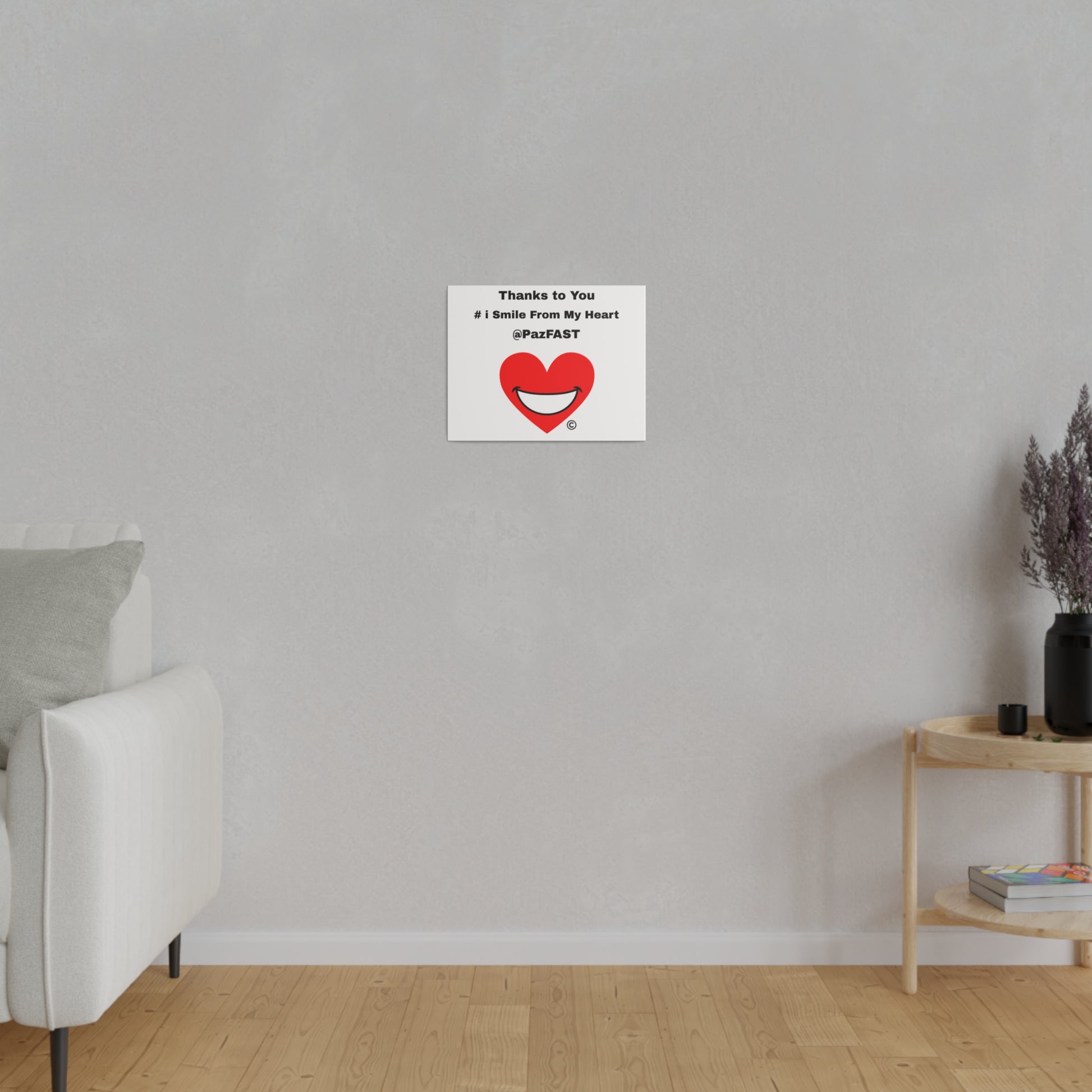 Matte Canvas, Stretched, 0.75" | Extend Total *Kindness with "Paz FAST, The Love Solution" - The Love Solution