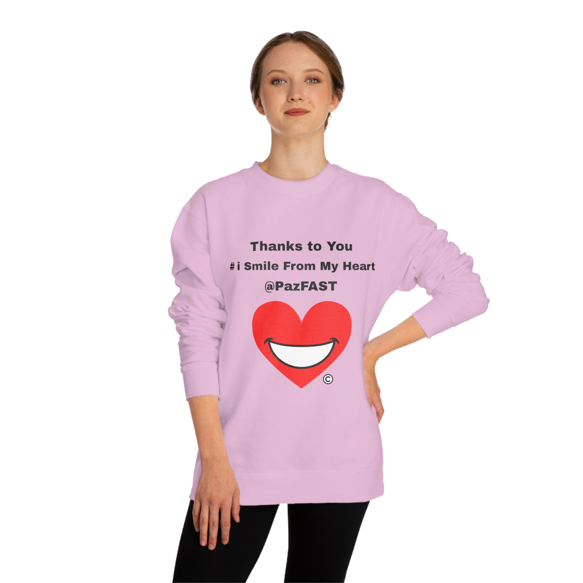 Unisex Crew Neck Sweatshirt | Extend Total *Kindness with "Paz FAST, The Love Solution" - The Love Solution