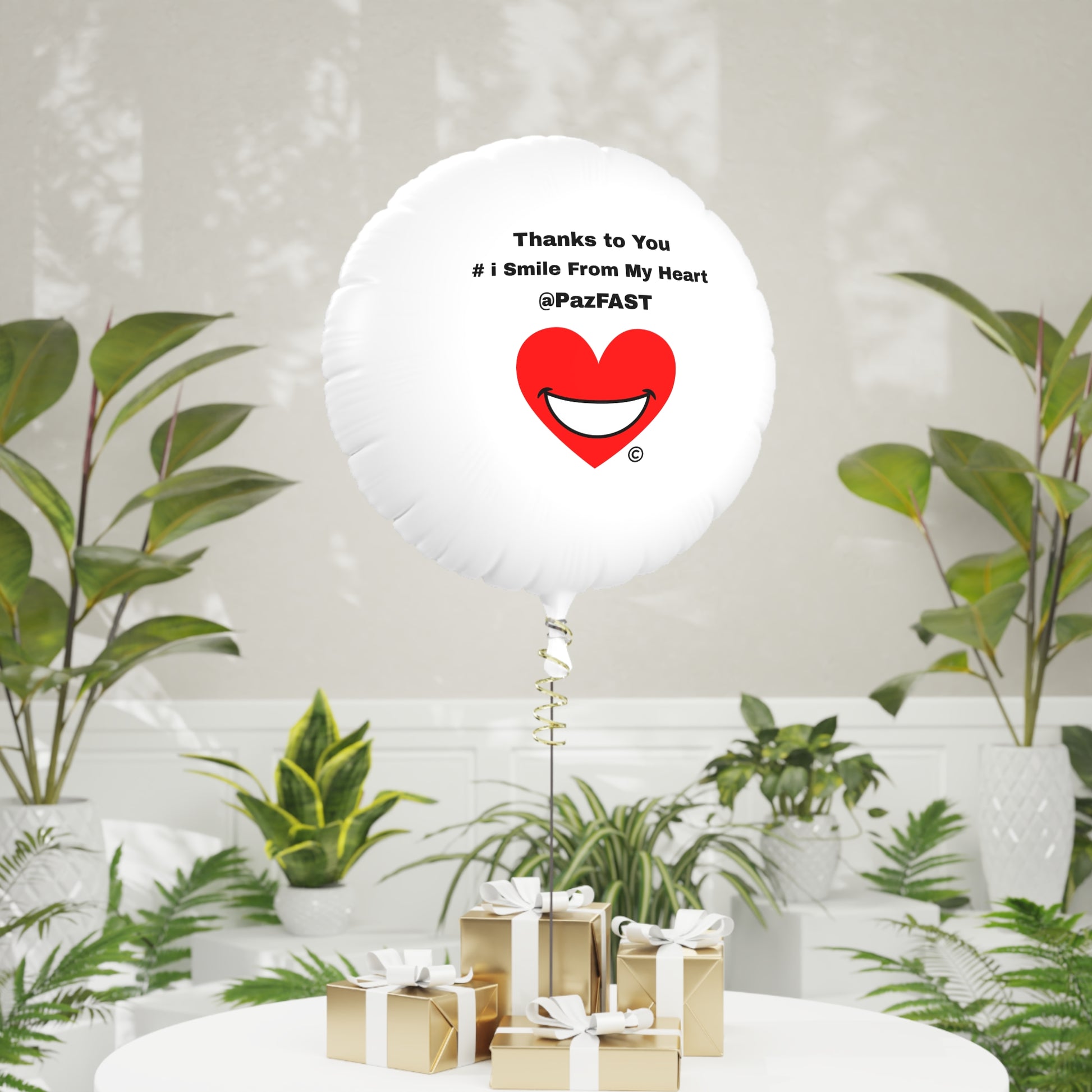 Mylar Helium Balloon | Extend Total *Kindness with "Paz FAST, The Love Solution" - The Love Solution