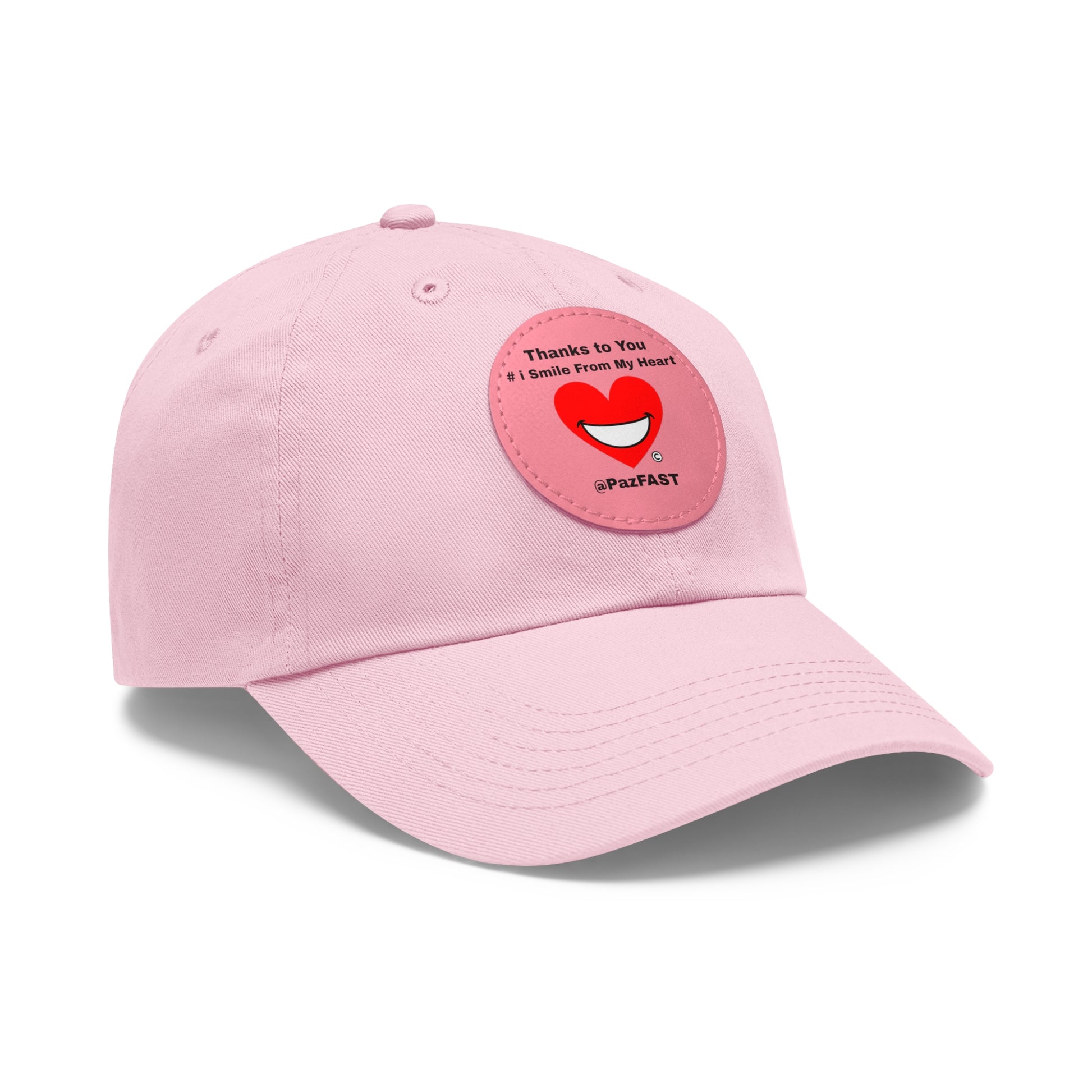 Dad Hat with Leather Patch (Round) | Extend Total *Kindness with "Paz FAST, The Love Solution" - The Love Solution