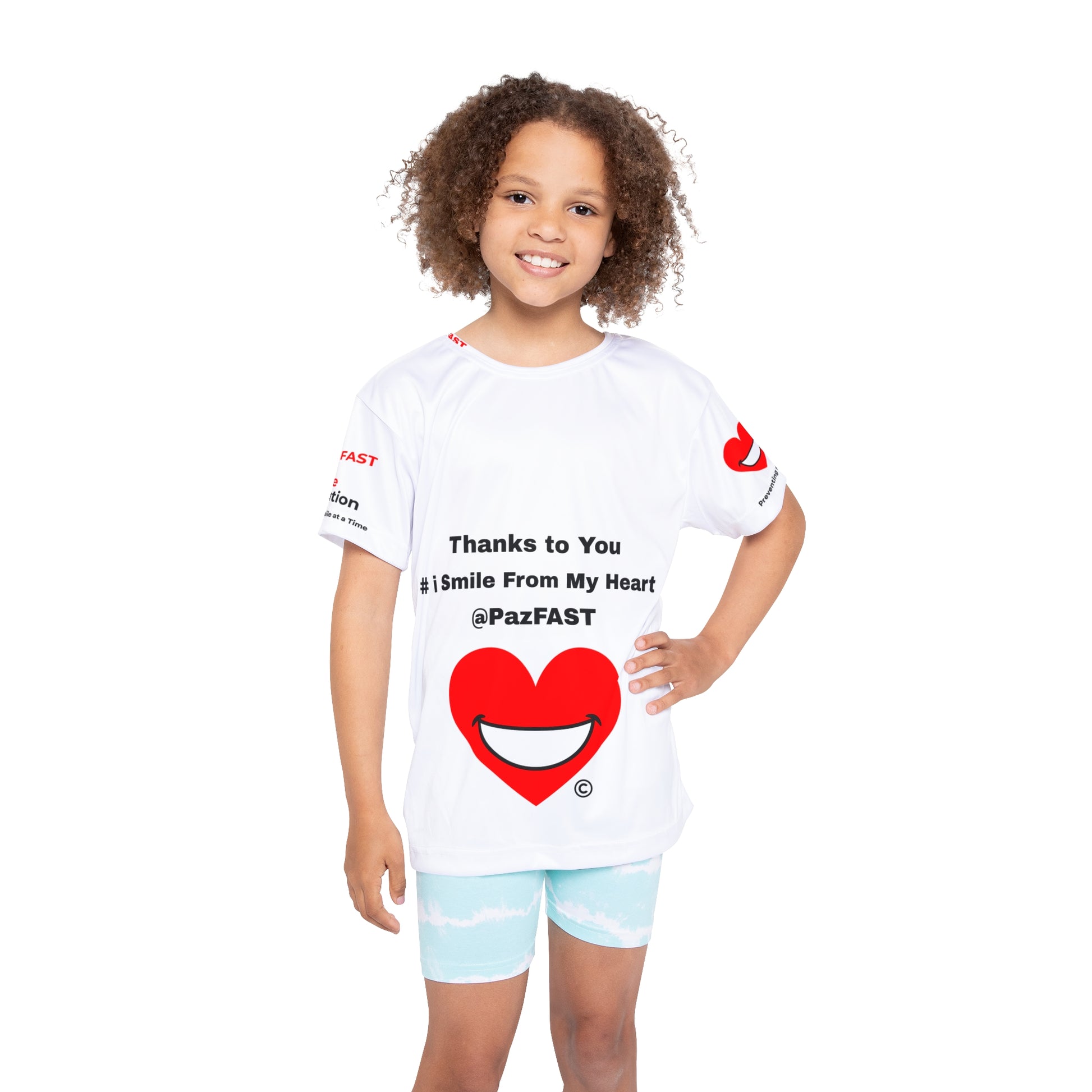 Kids Sports Jersey (AOP) | Extend Total *Kindness with "Paz FAST, The Love Solution" - The Love Solution