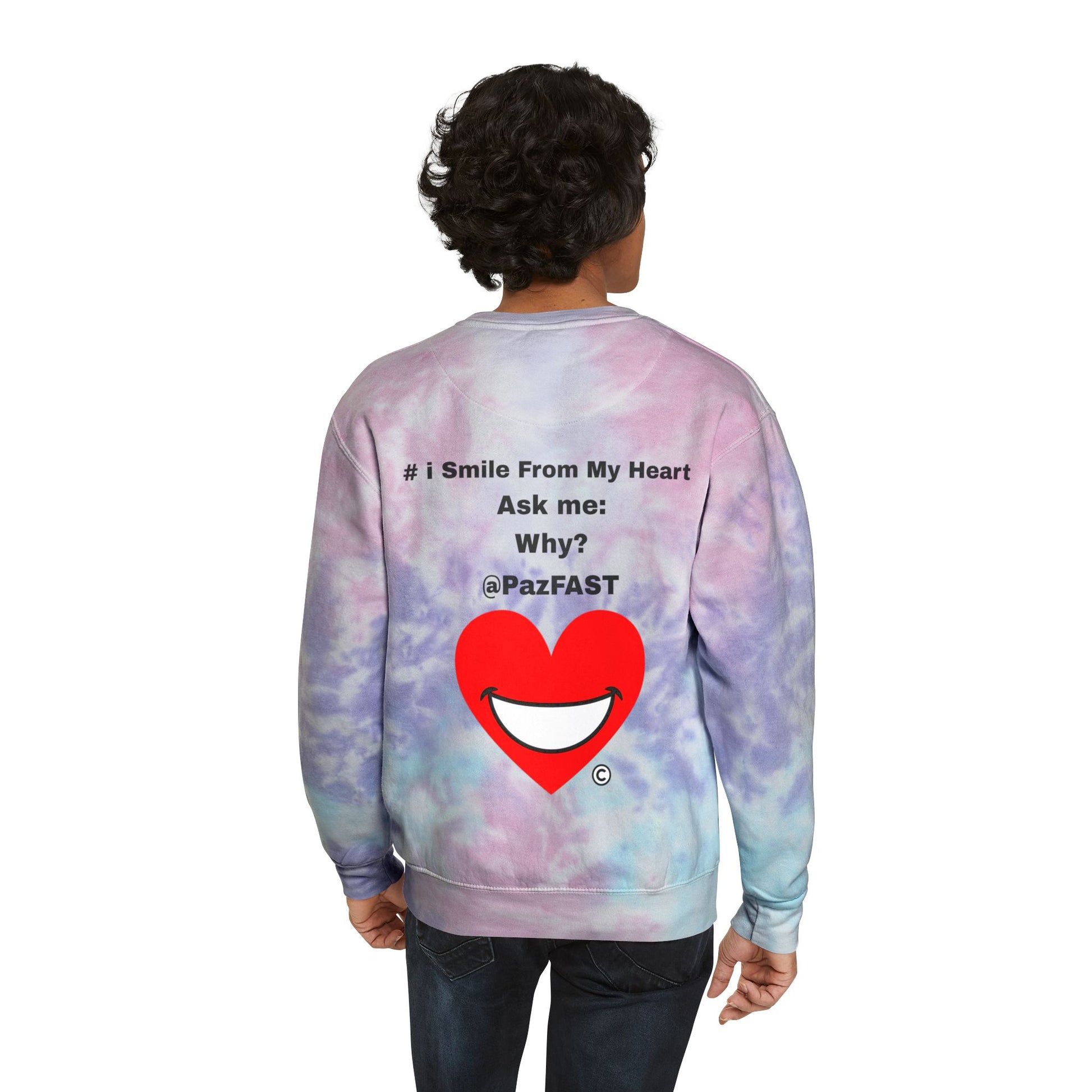 Unisex Tie-Dye Sweatshirt | Extend Total *Kindness with "Paz FAST, The Love Solution" - The Love Solution