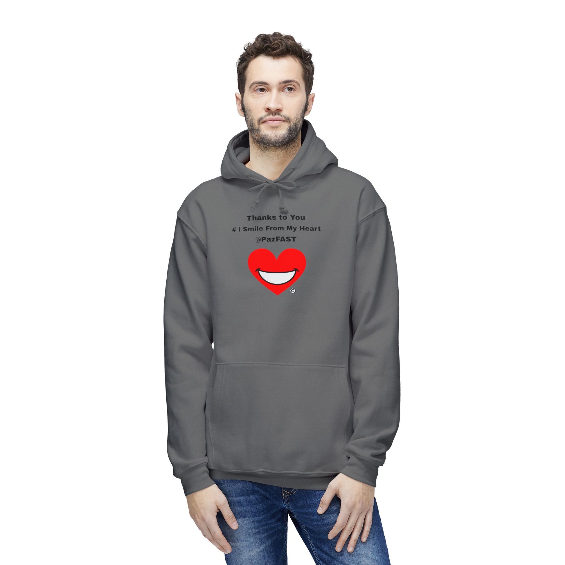 Unisex Hooded Sweatshirt, Made in US | Extend Total *Kindness with "Paz FAST, The Love Solution" - The Love Solution