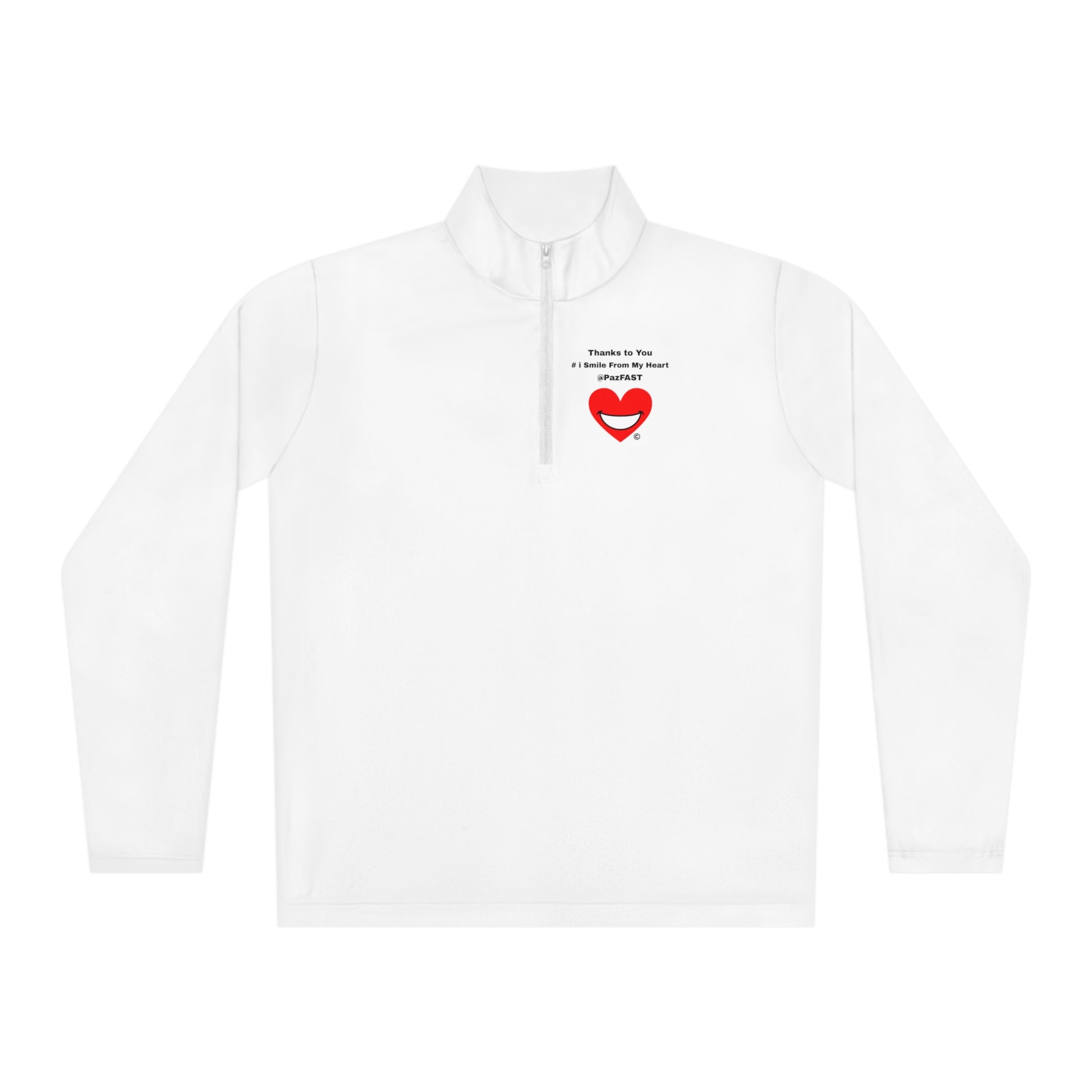 Unisex Quarter-Zip Pullover | Extend Total *Kindness with "Paz FAST, The Love Solution" - The Love Solution