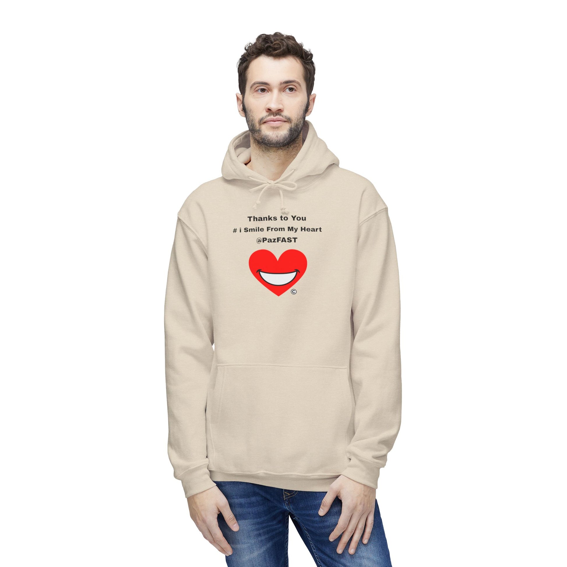 Unisex Hooded Sweatshirt, Made in US | Extend Total *Kindness with "Paz FAST, The Love Solution" - The Love Solution