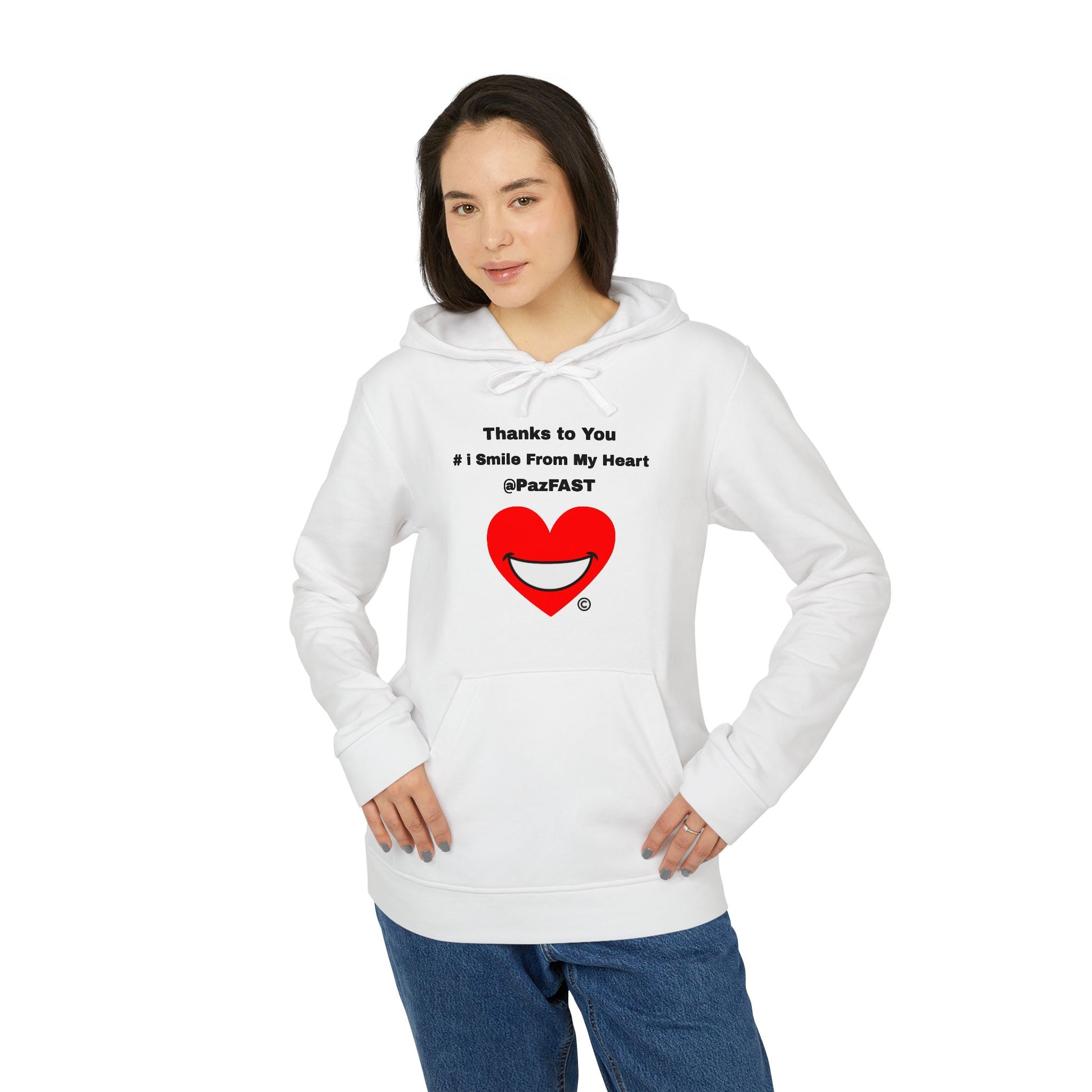 Adidas® Unisex Fleece Hoodie | Extend Total *Kindness with "Paz FAST, The Love Solution" - The Love Solution