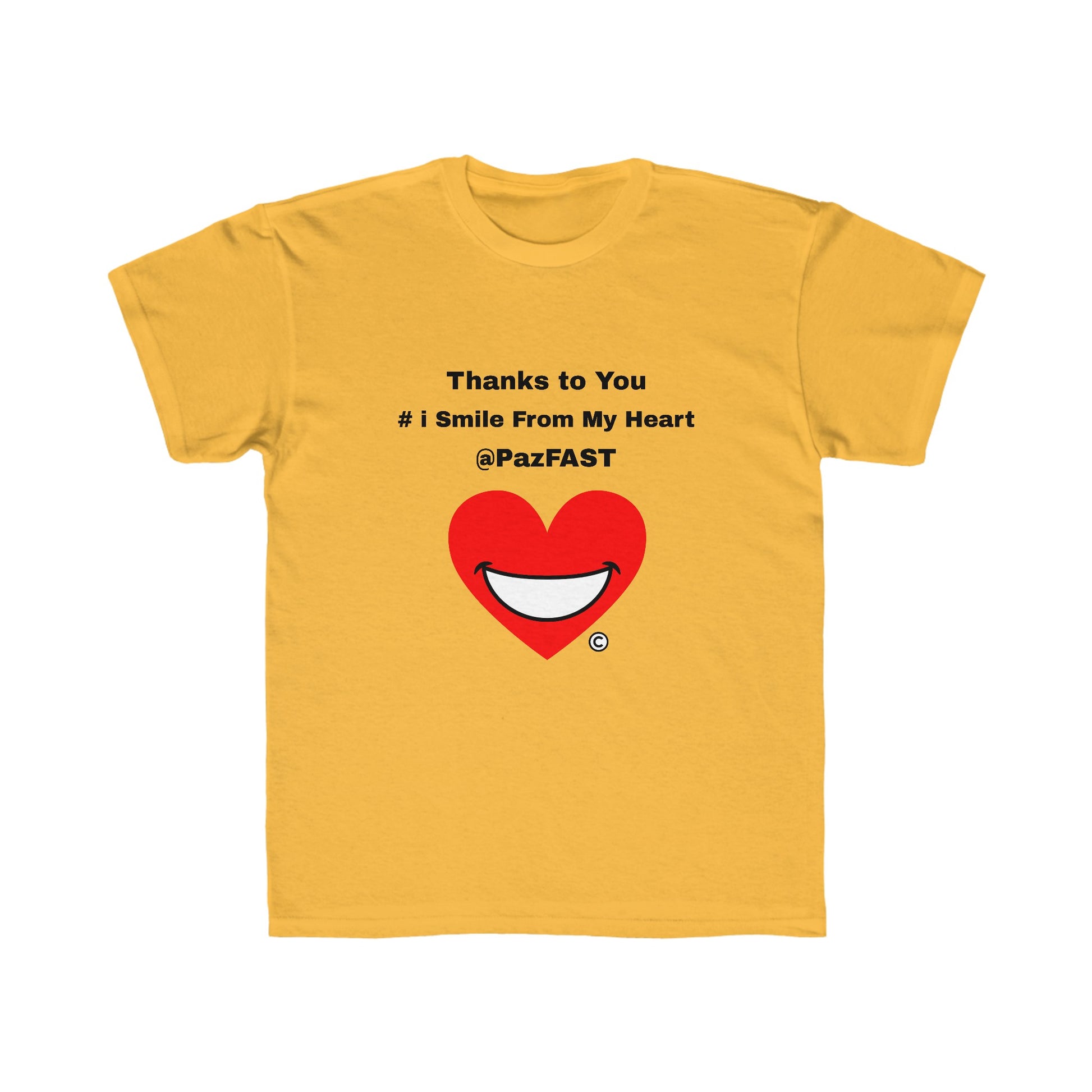 Kids Regular Fit Tee | Extend Total *Kindness with "Paz FAST, The Love Solution" - The Love Solution