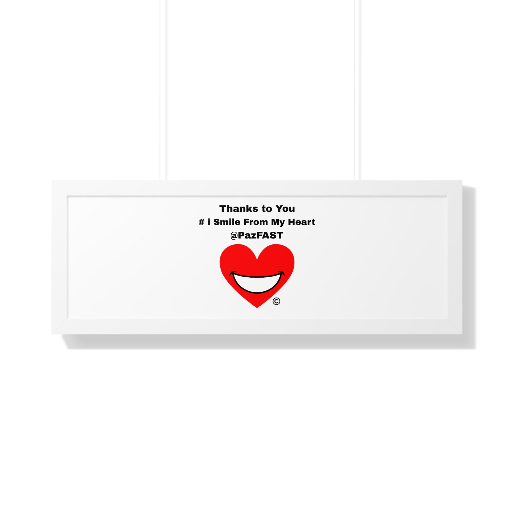 Framed Horizontal Poster | Extend Total *Kindness with "Paz FAST, The Love Solution" - The Love Solution