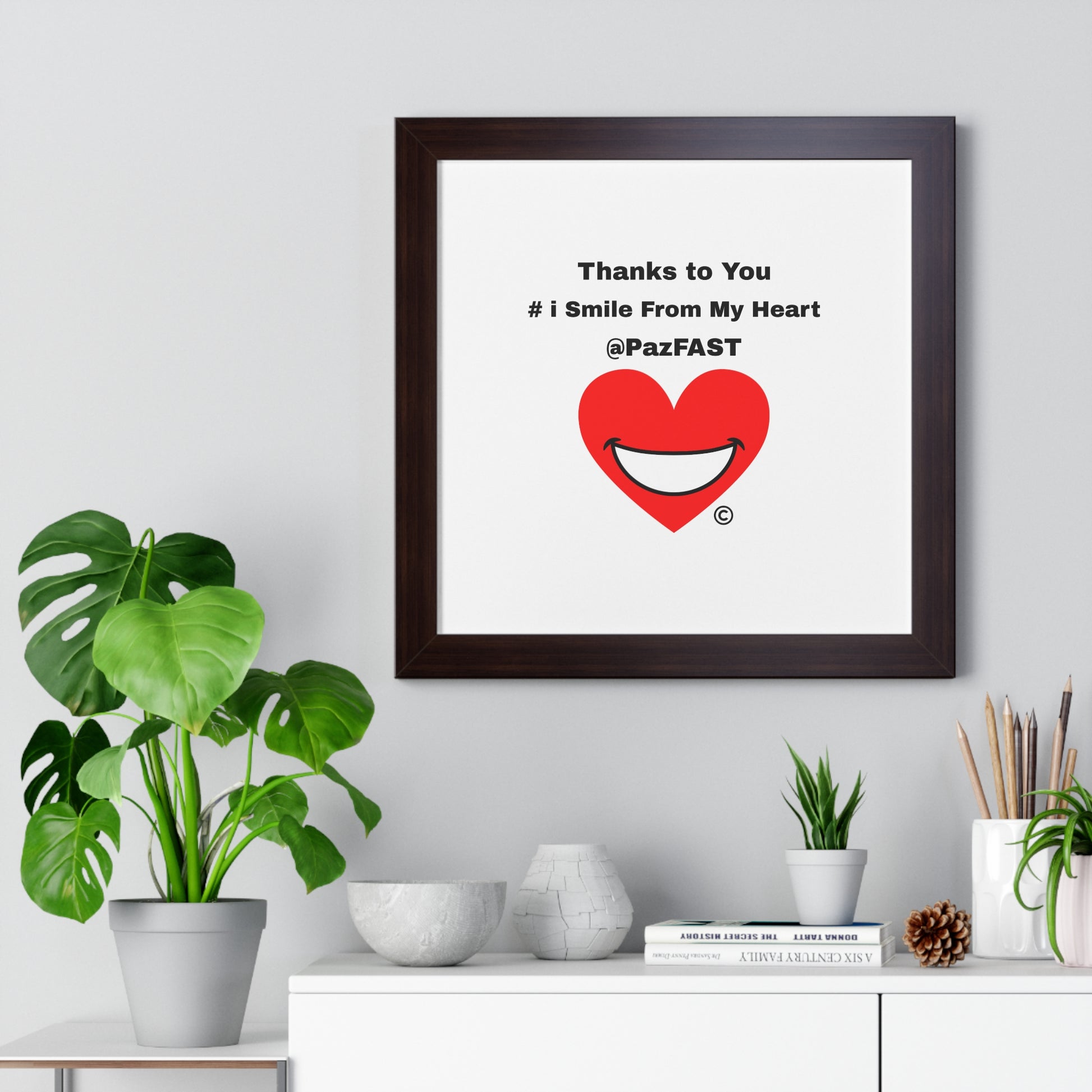 Framed Horizontal Poster | Extend Total *Kindness with "Paz FAST, The Love Solution" - The Love Solution