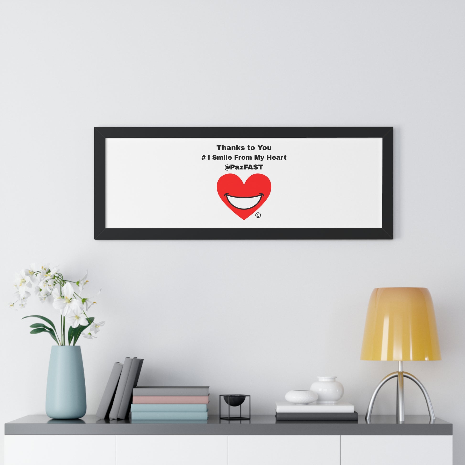 Framed Horizontal Poster | Extend Total *Kindness with "Paz FAST, The Love Solution" - The Love Solution