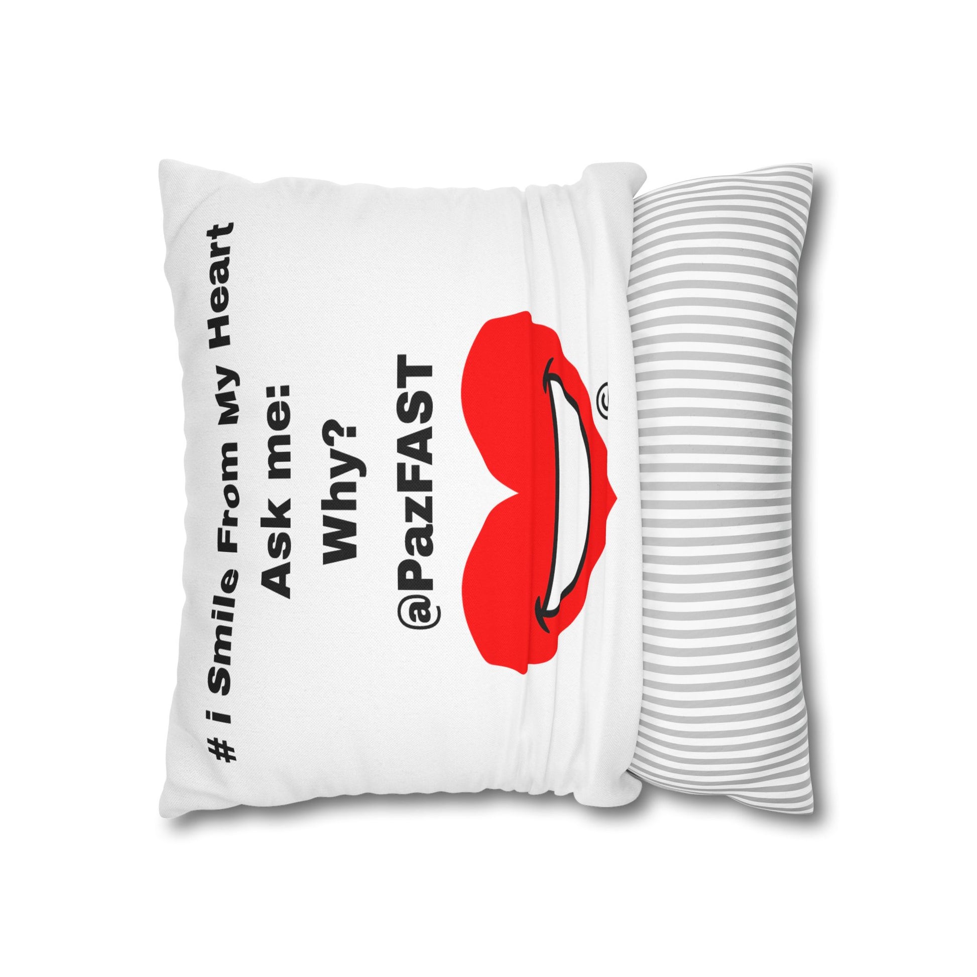 Spun Polyester Square Pillowcase | Extend Total *Kindness with "Paz FAST, The Love Solution" - The Love Solution