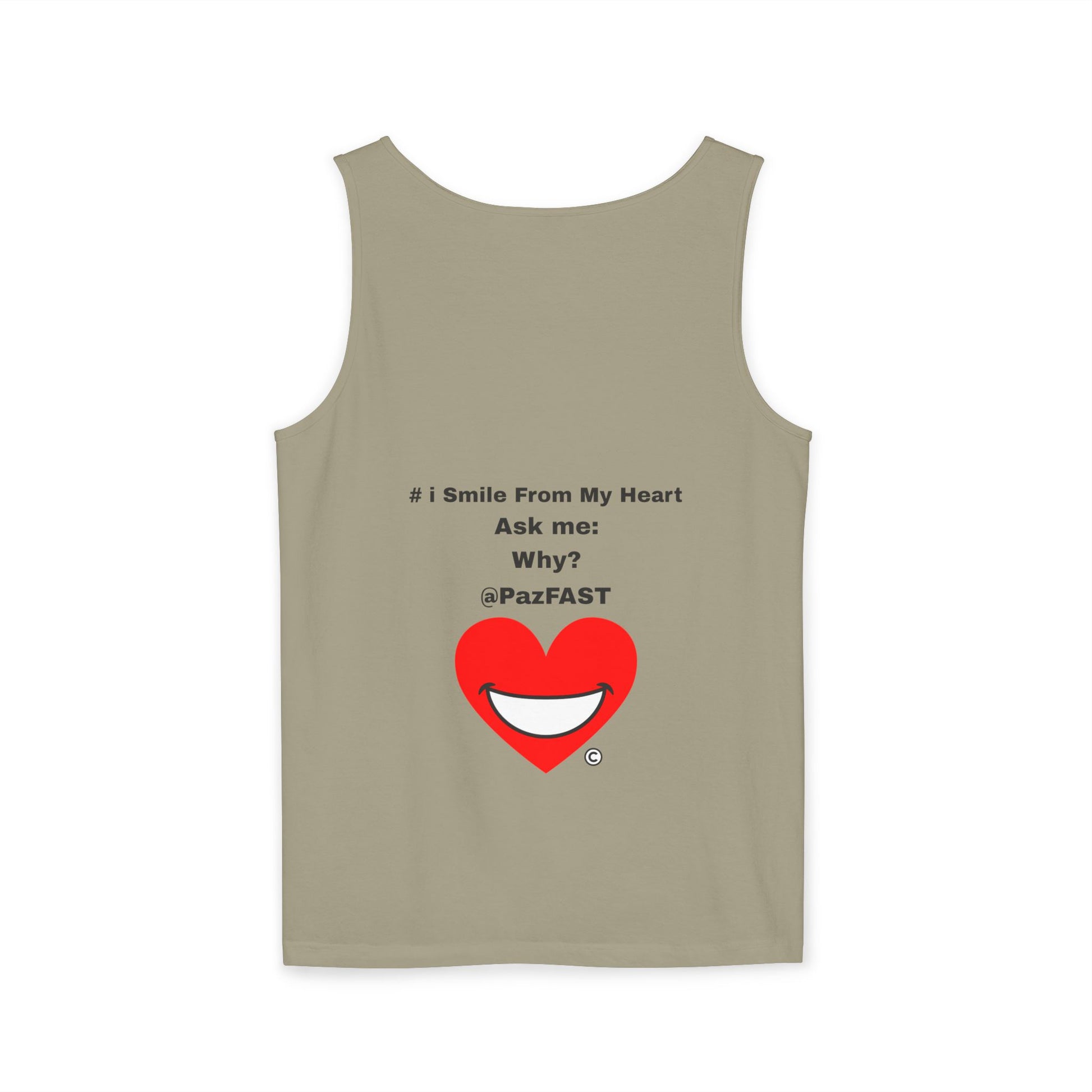 Unisex Garment-Dyed Tank Top | Extend Total *Kindness with "Paz FAST, The Love Solution" - The Love Solution