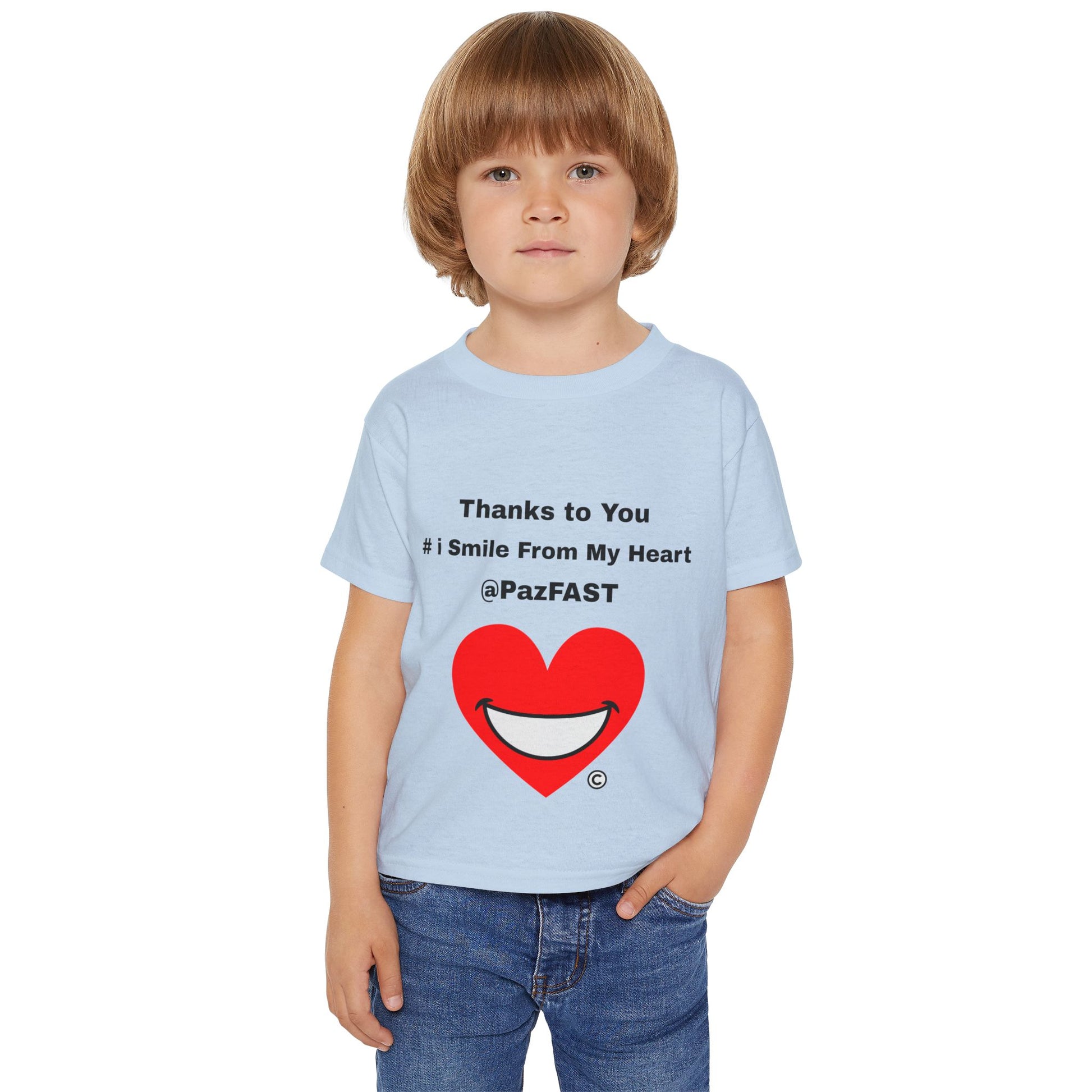 Heavy Cotton™ Toddler T-shirt | Extend Total *Kindness with "Paz FAST, The Love Solution" - The Love Solution