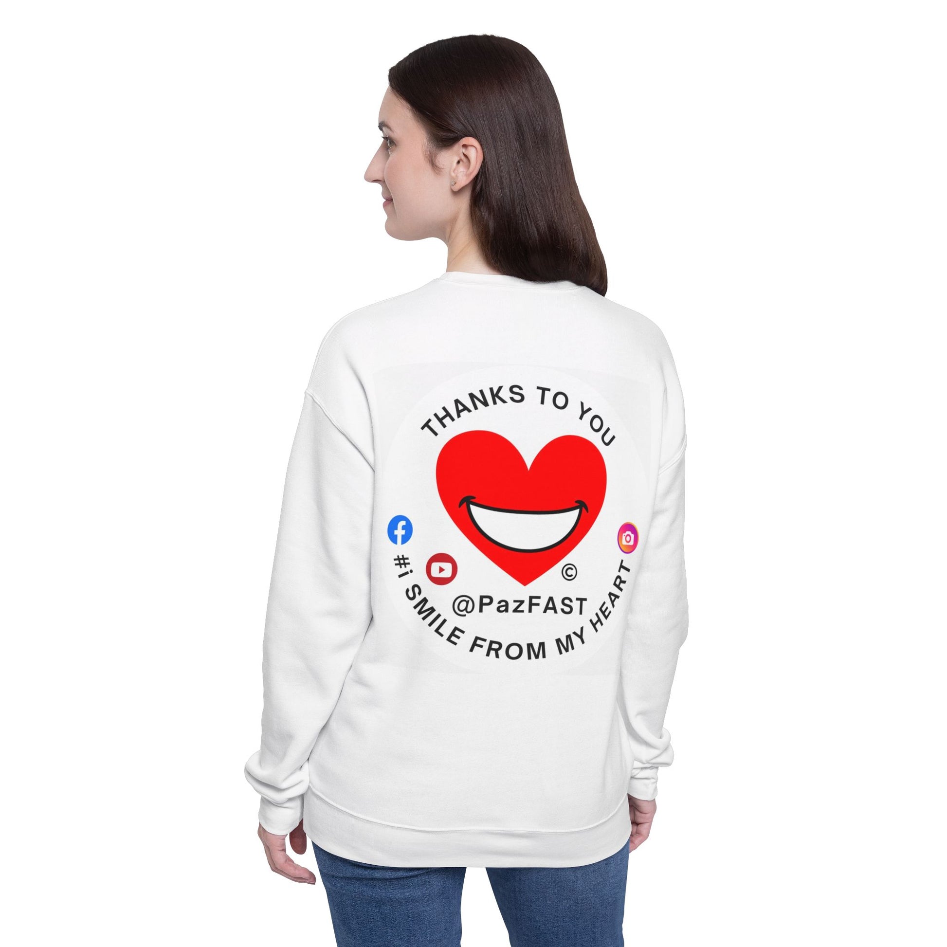 Unisex Drop Shoulder Sweatshirt | Extend Total *Kindness with "Paz FAST, The Love Solution" - The Love Solution