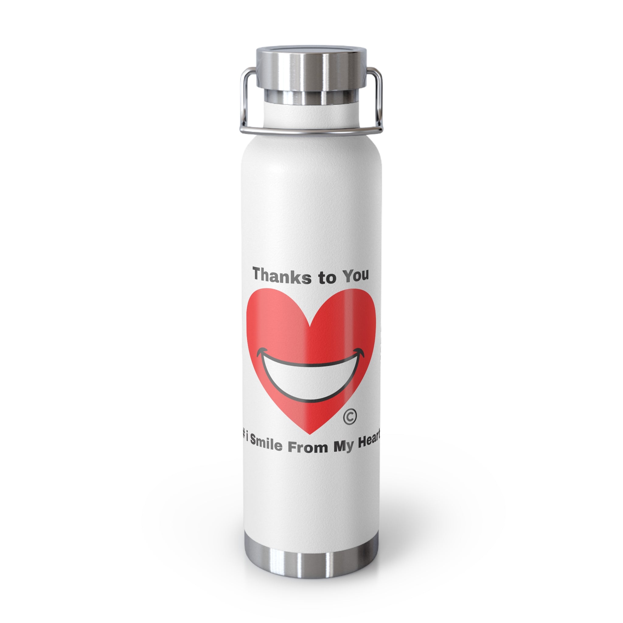 Copper Vacuum Insulated Bottle, 22oz | Extend Total *Kindness with "Paz FAST, The Love Solution" - The Love Solution