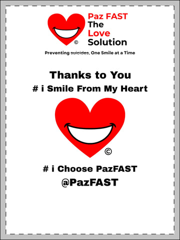 Framed Poster, Multi-Color | Extend Total *Kindness with "Paz FAST, The Love Solution" - The Love Solution