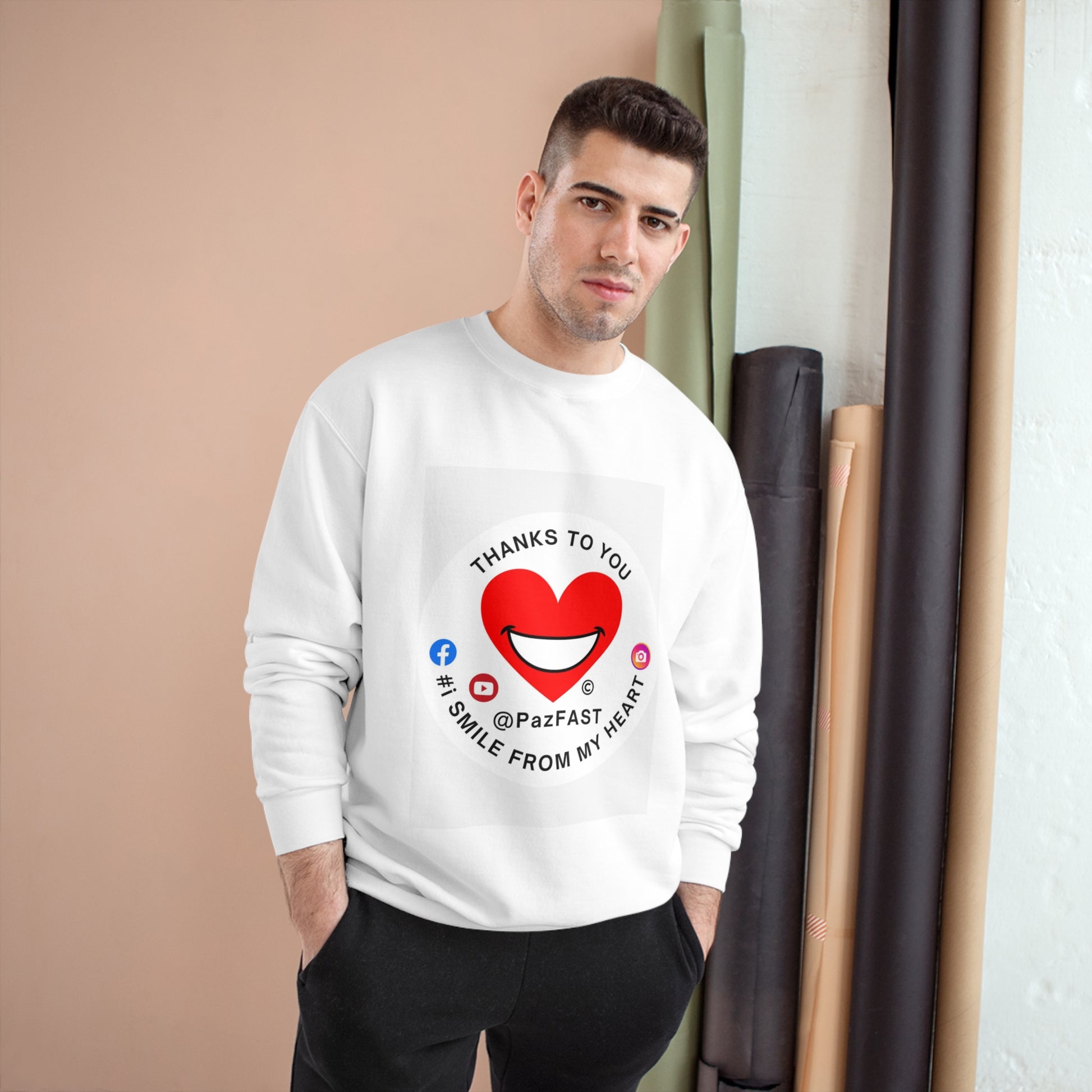 Champion Sweatshirt | Extend Total *Kindness with "Paz FAST, The Love Solution" - The Love Solution