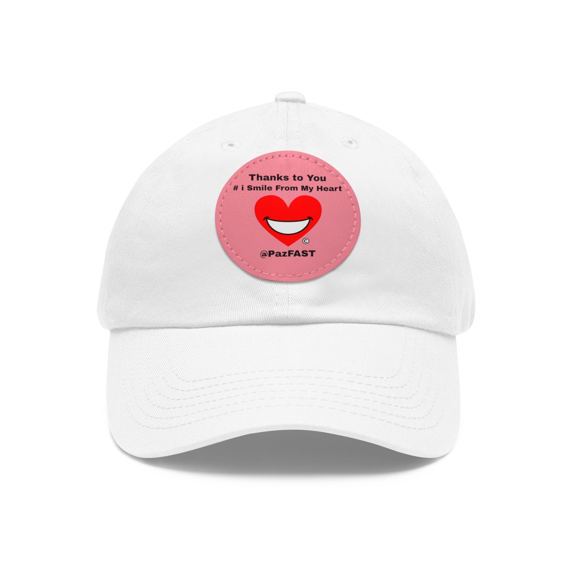 Dad Hat with Leather Patch (Round) | Extend Total *Kindness with "Paz FAST, The Love Solution" - The Love Solution